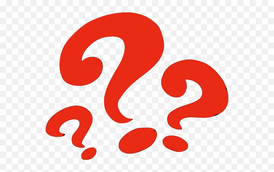 Question Mark Clipart Black And White - 600x486 Png 3 Red Question Mark Png,Question Marks Transparent Background