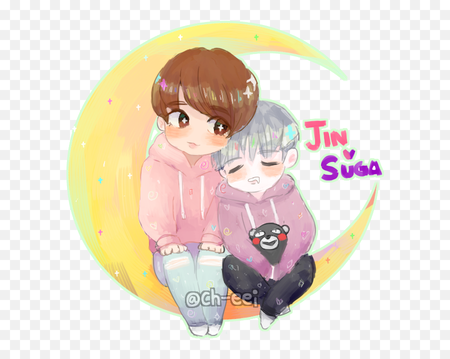 Just Me Talking About Stuff - Yoonjin Fanart Pt3 Wattpad Yoonjin Sujin Chibi Png,Yoongi Png