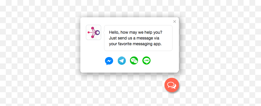 Free Chat Button For Whatsapp Facebook Messenger Line Etc - Chat Button On Website Png,Facebook Messenger Logo Png