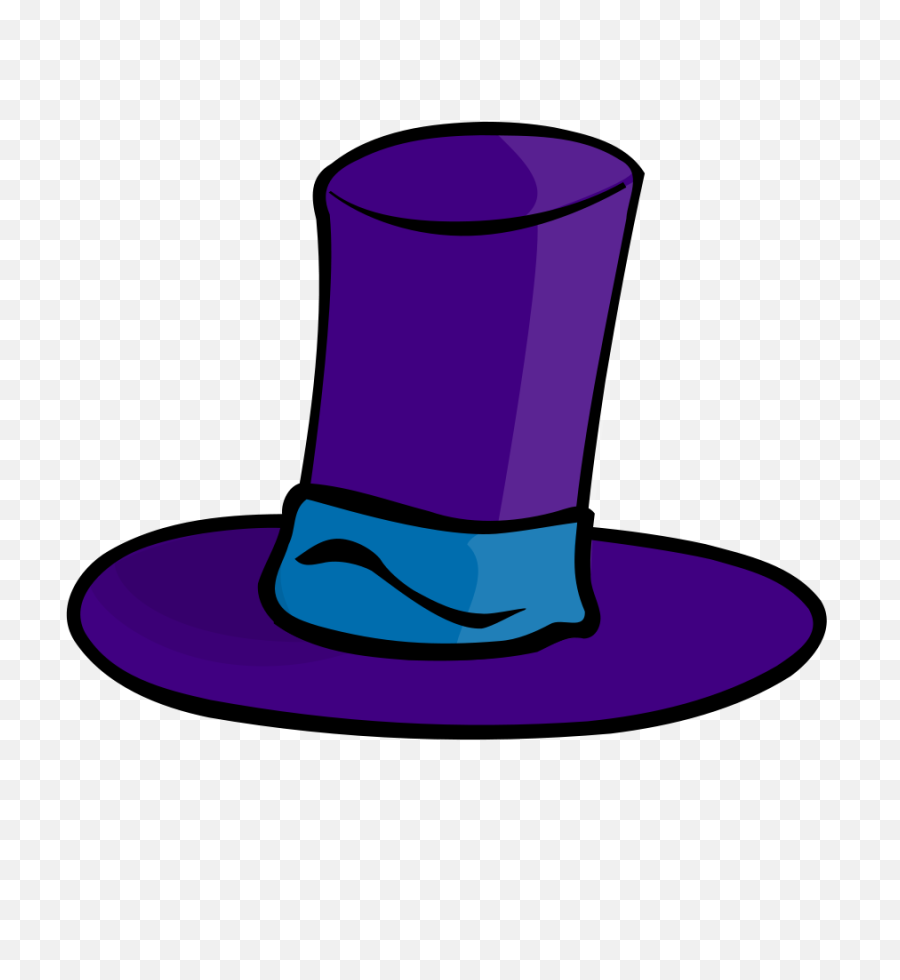 Purple Top Hat Png Svg Clip Art For Web - Download Clip Art Transparent Background Cartoon Hat,Thug Life Hat Png