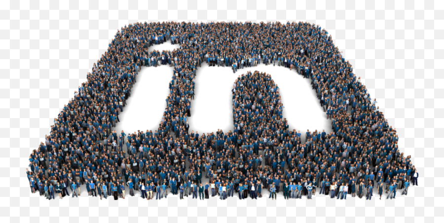 Size Of Your Linkedin Network Does Matter - Logo Made Of People Png,Linkedin Logo Size