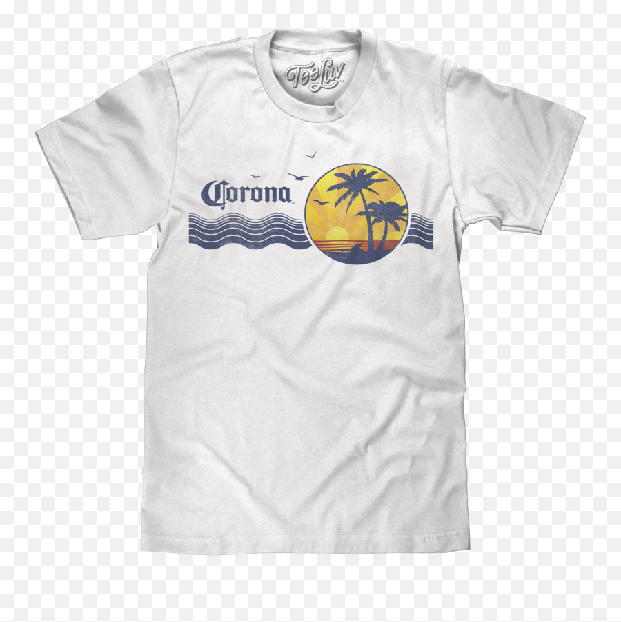Corona Beer Palm Tree T - Shirt White Cinnamon Toast Crunch Shirt Png,Corona Beer Png