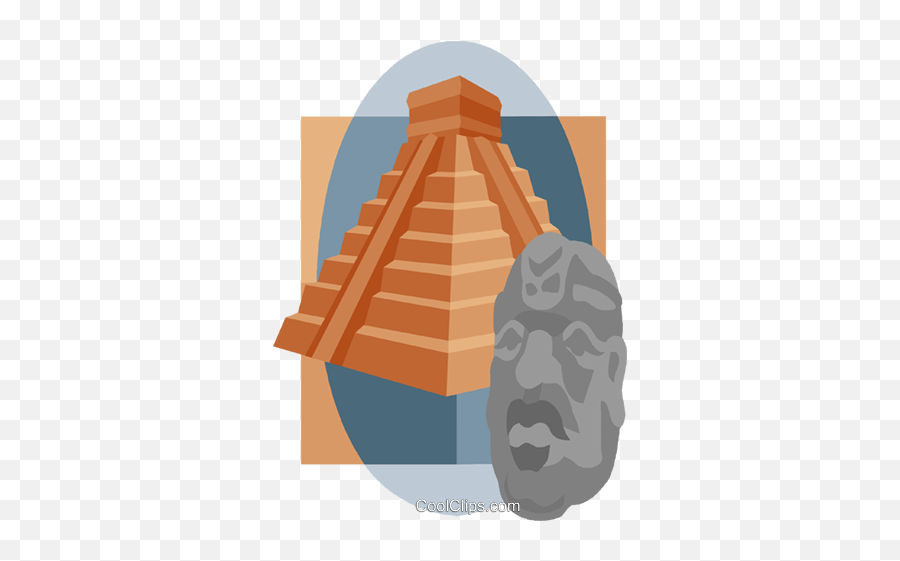 Inca Pyramid Head Com Estátua Livre De Direitos Vetores Clip - Maya Civilization Png,Pyramid Head Png