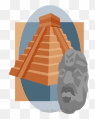Inca Pyramid Head Com Estátua Livre De Direitos Vetores Clip - Maya Civilization Png,Pyramid Head Png