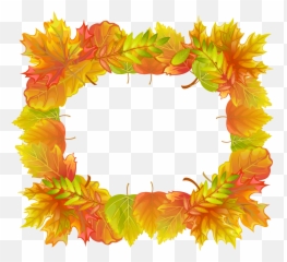Autumn Leafs Border Frame Png Clipart