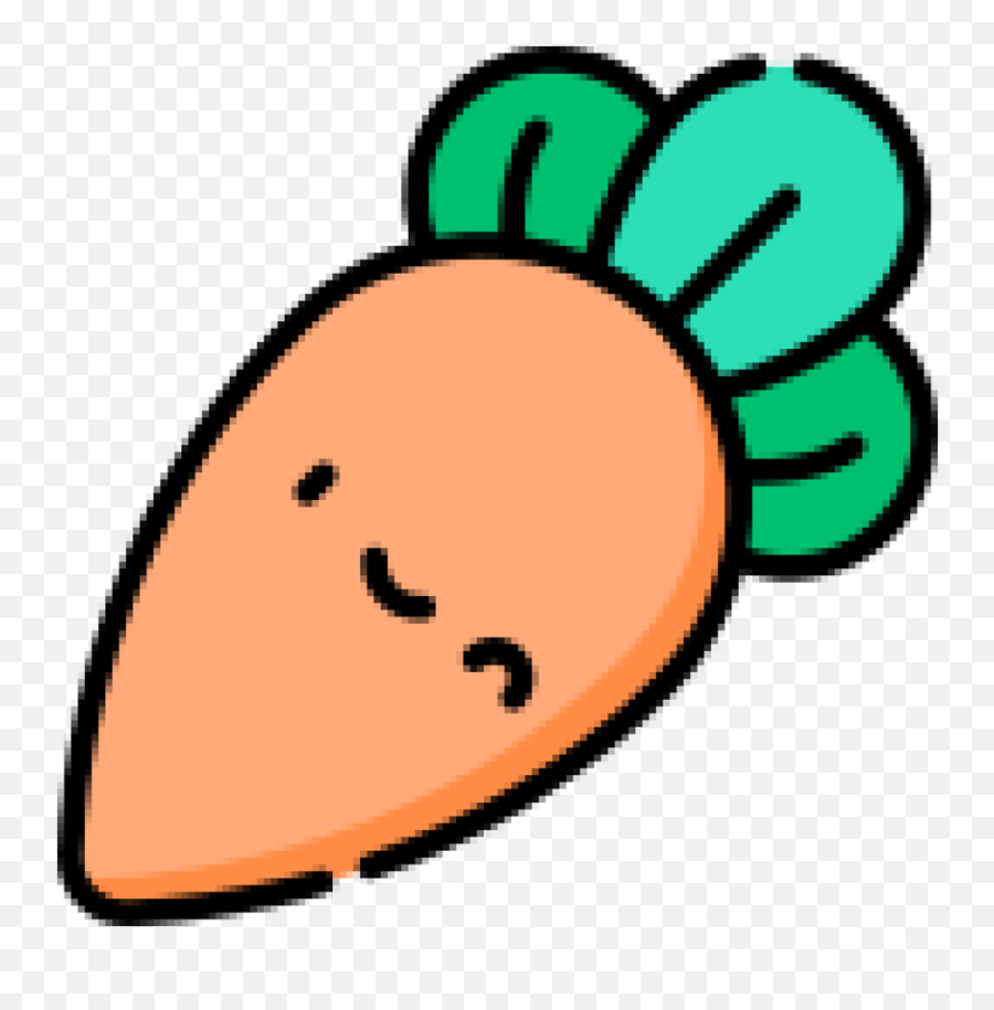 Carrot Kawaii Sticker By Christy Newton - Baby Carrot Png,Carrot Transparent