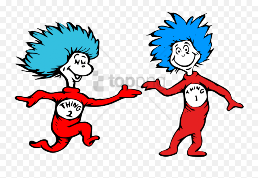 Free Png - Thing 1 And Thing 2 Dr Seuss,Thing 1 And Thing 2 Png