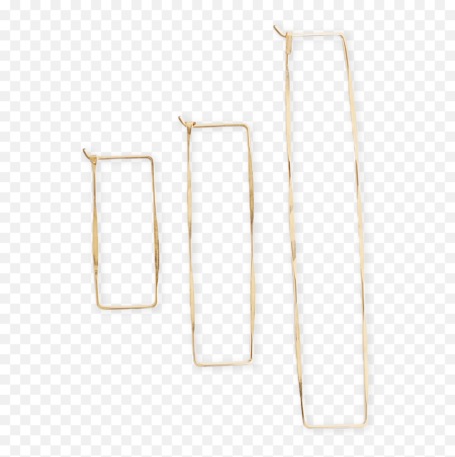 Rectangle Hoops Earrings Fail Jewelry - Solid Png,Gold Rectangle Png