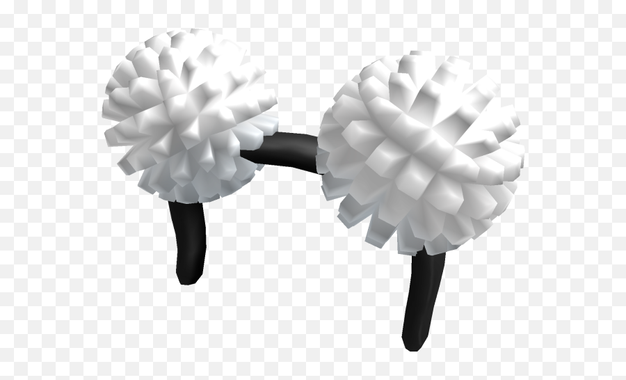 Catalogwhite Fluffball Pom Poms Roblox Wikia Fandom - Hair Pom Poms Roblox Png,Pom Poms Png