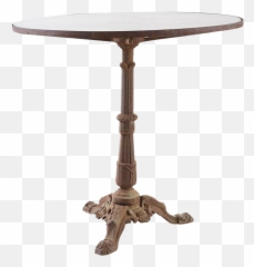 French Art Deco Glass Top Iron Bistro - Iron Table Glass Top Bistro Png,Cafe Table Png
