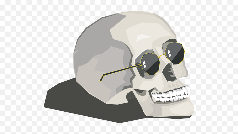 Skull Wearing Sunglasses Free Svg - Skull Wearing Sunglasses Png,Cartoon Sunglasses Png