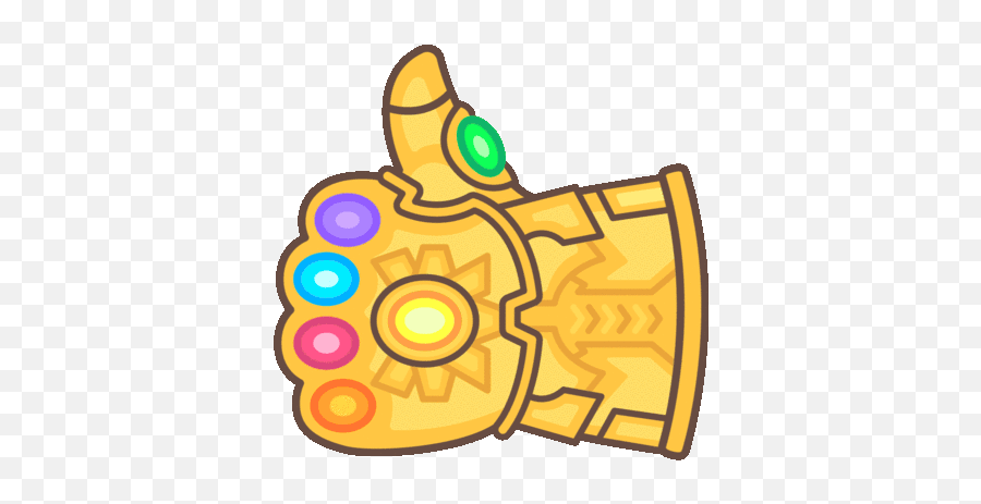 Infinity Gauntlet Thumbs Up Gif - Infinity Gauntlet Thumbs Up Emoji Png,Gauntlet Icon