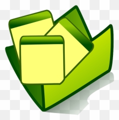 Download Green Icon Papers Folders - Clip Art Files png