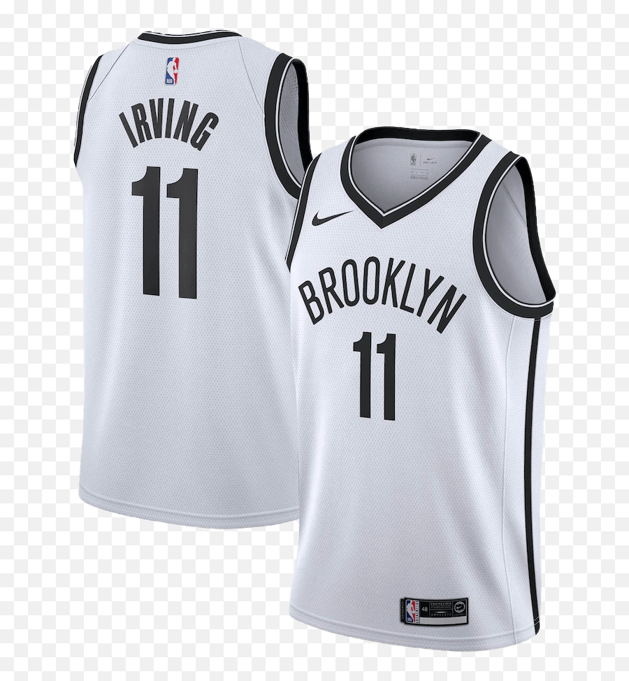 Brooklyn Nets Jersey - Kyrie Irving Jersey White Png,Indiana Pacers Nike Icon Shorts