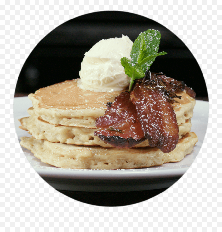 Apple - Oats Diner Pancakes With Maple Bacon Pannekoek Png,Pancakes Transparent