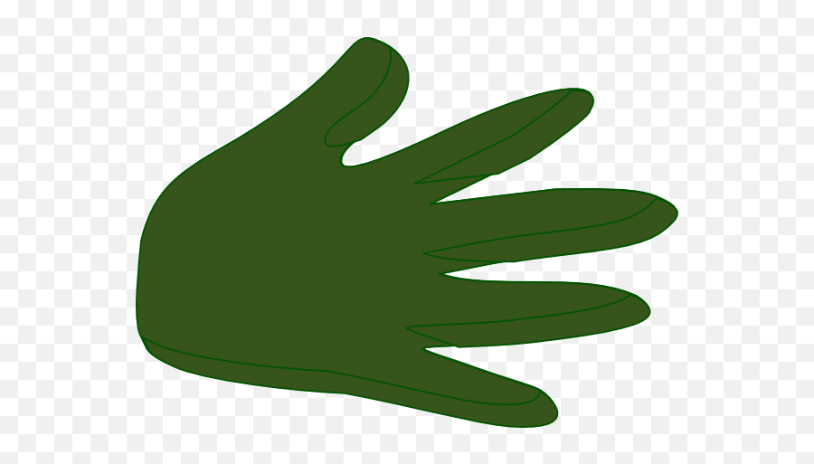 Right Hand Dark Green Clip Art - Vector Clip Sign Language Png,Left Hand Icon