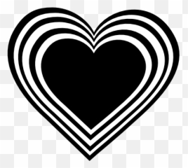 Heart Black And White Transparent Png - Love