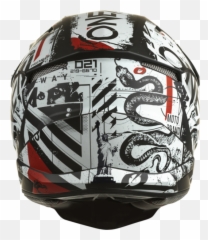 Ou0027neal 3srs Helmet Scarz V22 Blackwhitered - Oneal 3 Srs Scars Png,Icon Helmet With Skulls