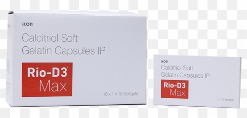 Rio - D3 Max Softgels Calcitriol Suppliers in India Ikon Horizontal png