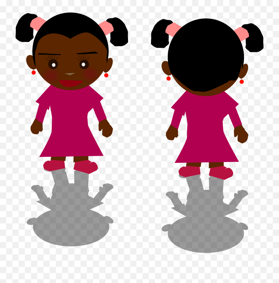 Girl Png Clipart - Cartoon Boy Facing Back,Baby Girl Png