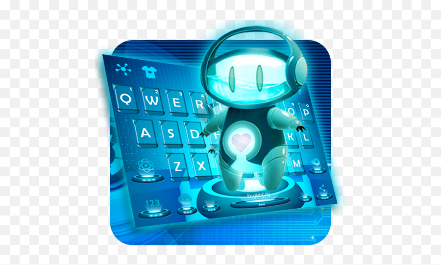 Cute Ai Robot 3d Keyboard Theme Apk 10 - Download Apk Technology Applications Png,Cute Robot Icon