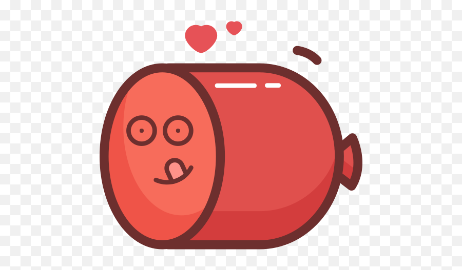 Breakfast Lunch Food Meat Red Sausages Sausage Icons - Cylinder Png,Blood Cell Icon