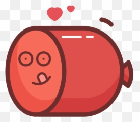 Breakfast Lunch Food Meat Red Sausages Icons - Cylinder png