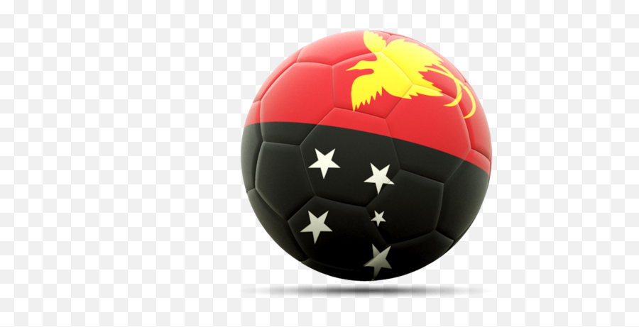 Football Icon Illustration Of Flag Papua New Guinea Png Download