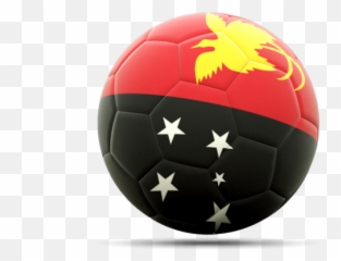 Football Icon Illustration Of Flag Papua New Guinea Png