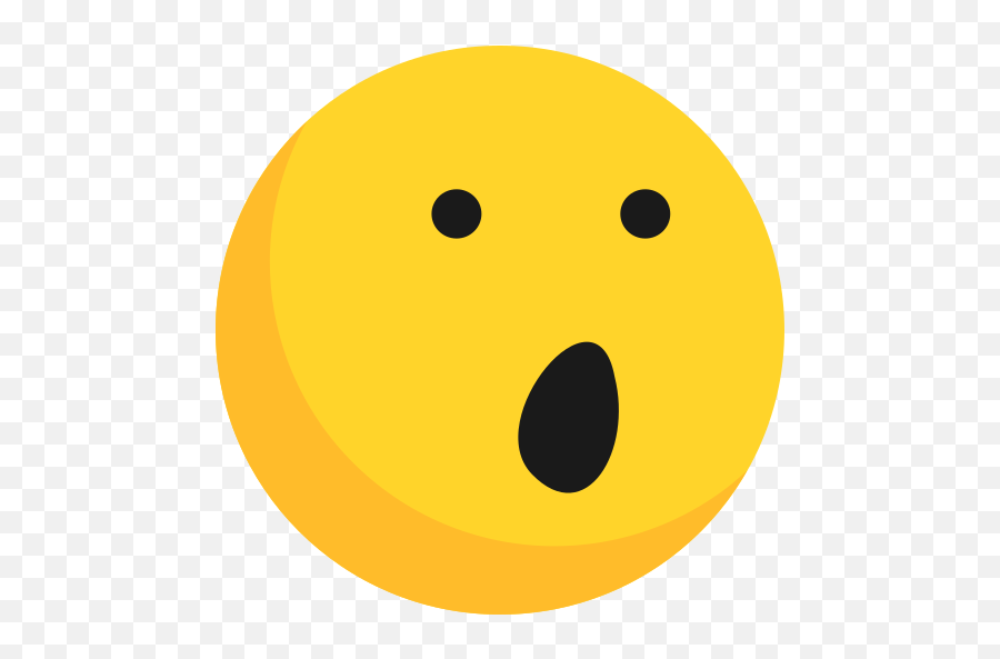 Emoji Emoticon Emotion Shocked - Emotion Flat Png,Shocked Emoji Png
