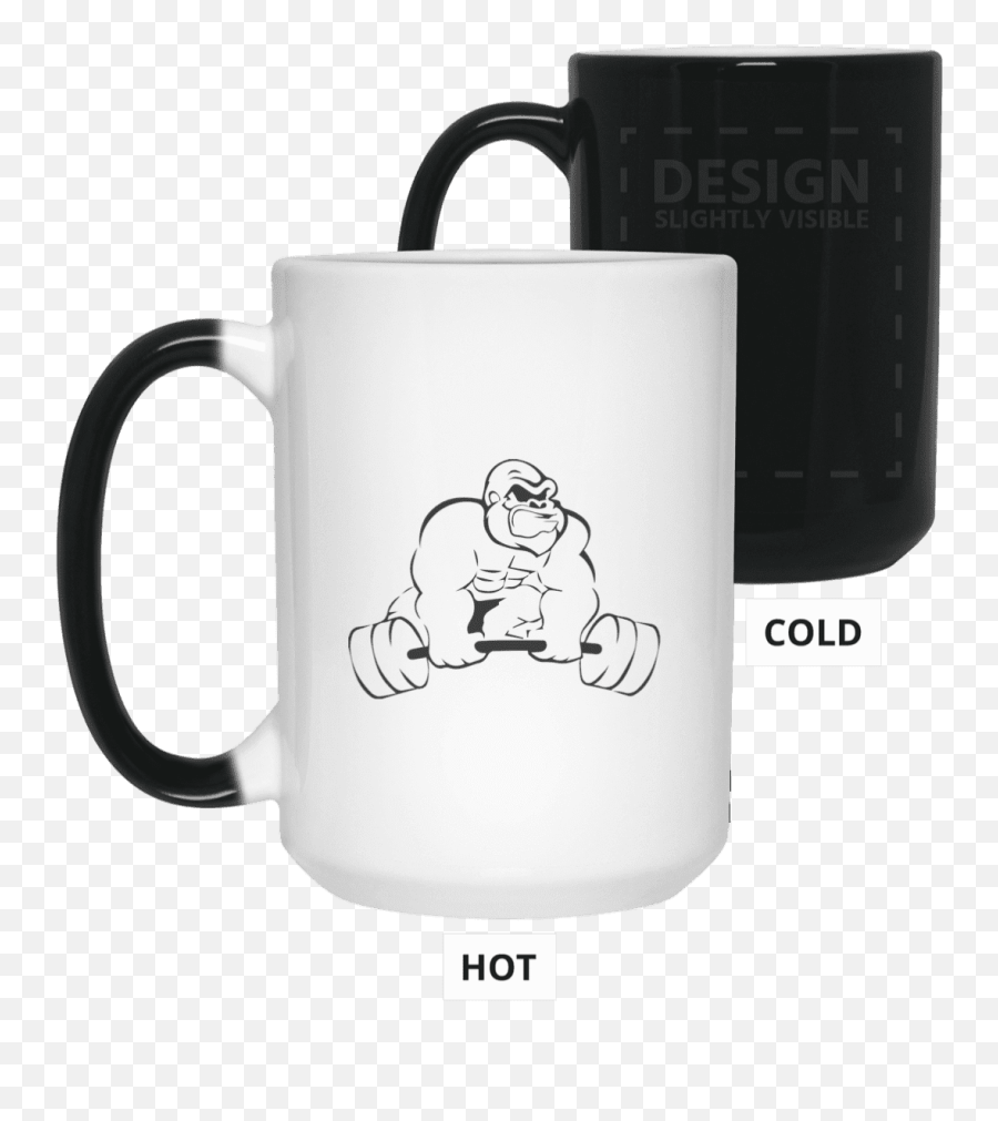 Gorilla Strength Color Changing Mug - Thanks Dad For Not Pulling Out Mug Png,Gorilla Cartoon Png