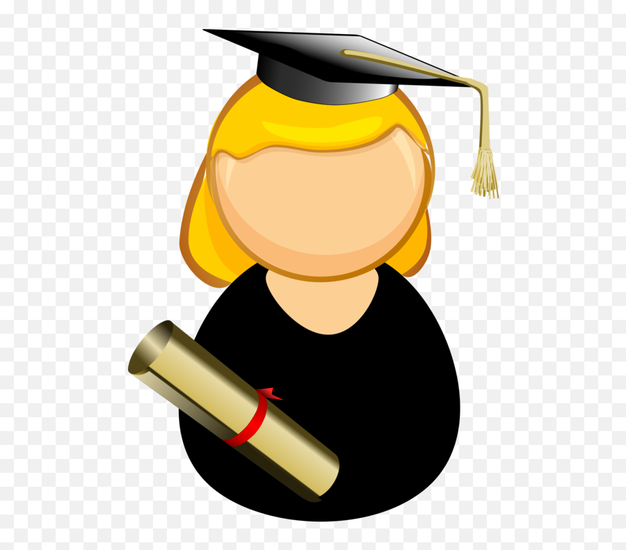 Graduated Student Free Svg - Graduated Student Clip Art Png,Grad Hat Png