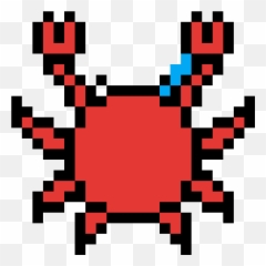 Pixilart - Just A Regular Crab Rave Nothing To See Here Minecraft Pixel Art Emoji Png,Crab Transparent