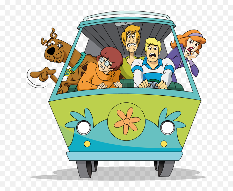 Scooby Doo Mystery Machine Clipart - Scooby Doo Characters In Mystery Machine Png,Mystery Machine Png