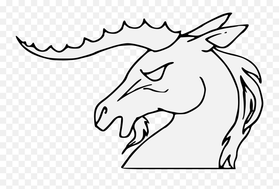 Unicorn Head Png - Line Art,Unicorn Head Png