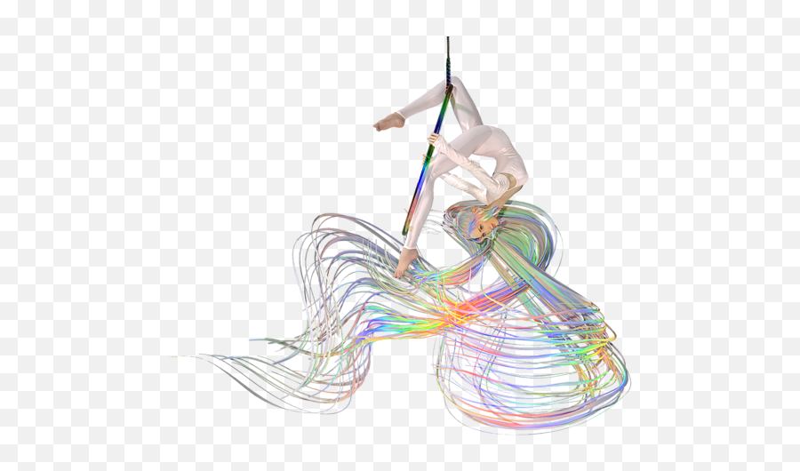 Aerial Hoop Dancing Ribbons For Her Hair Png Spiral Notebook - Illustration,Spiral Notebook Png