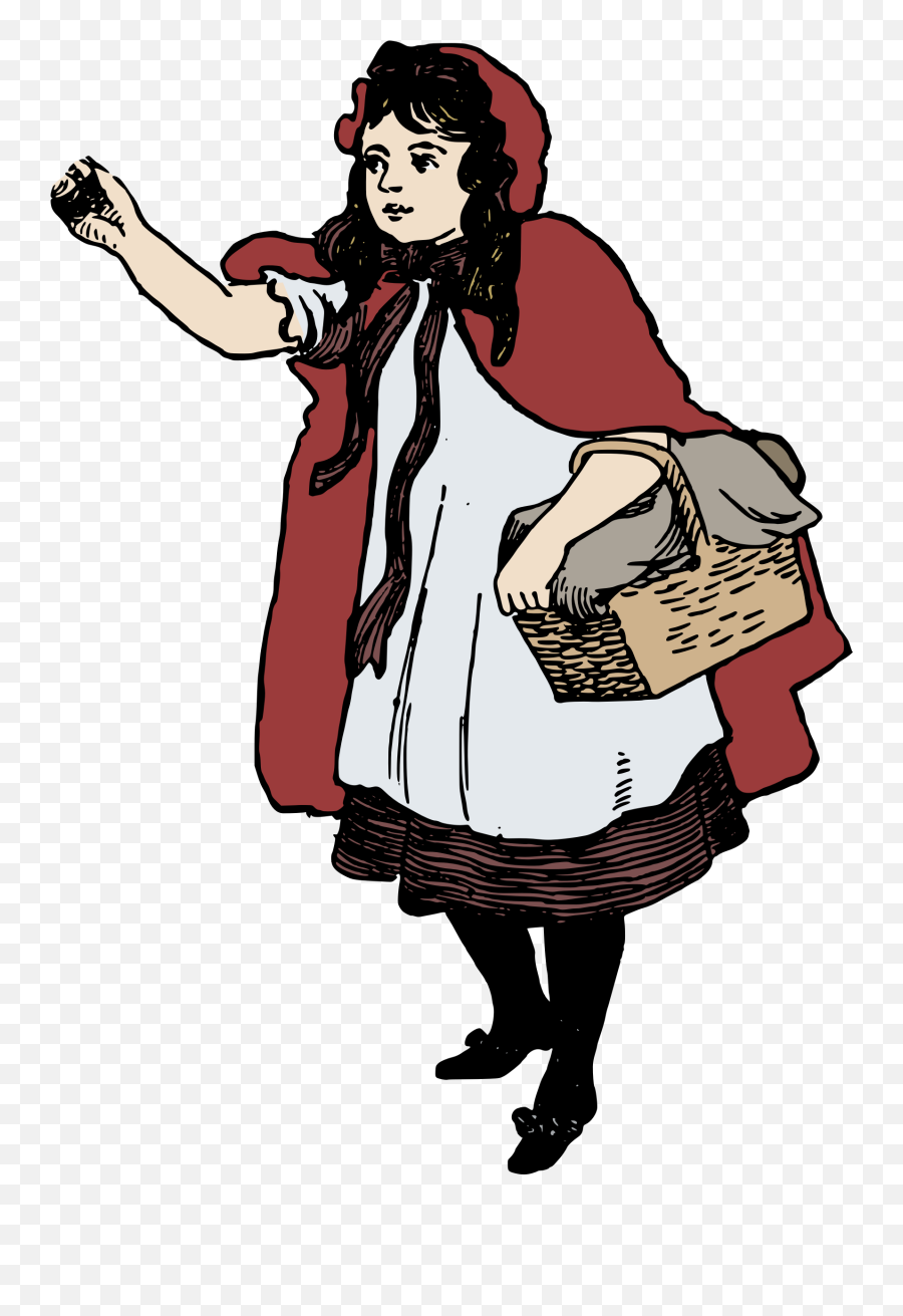 Red Riding Hood Clipart Transparent - Red Riding Hood Red Riding Hood Png,Red Hood Png