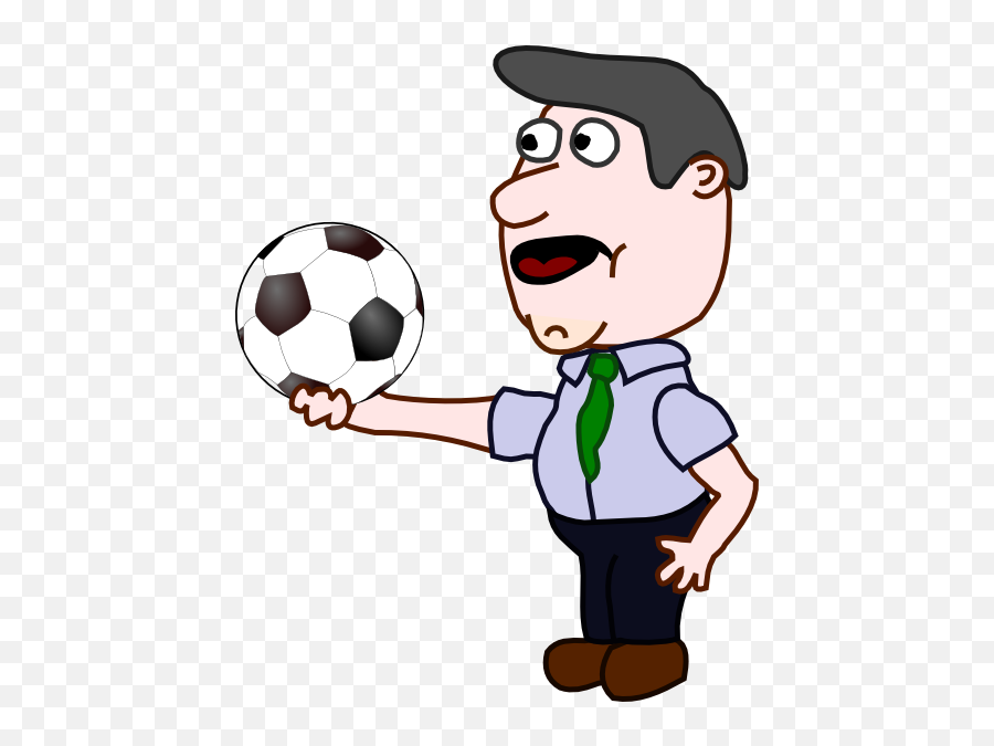 Boy Holding A Ball Clipart Png - Clip Art,Soccer Ball Clipart Png