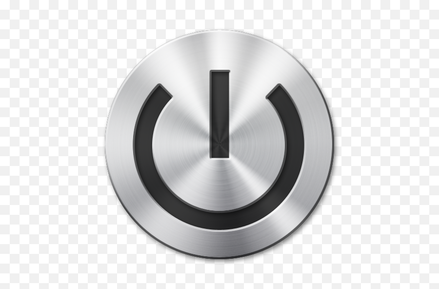 Metallic Power Button Transparent Png - Shutdown Icon Png Mac,Power Png
