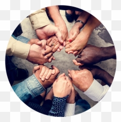 Group Praying Hands Transparent Png - Helping Each Other In Pandemic