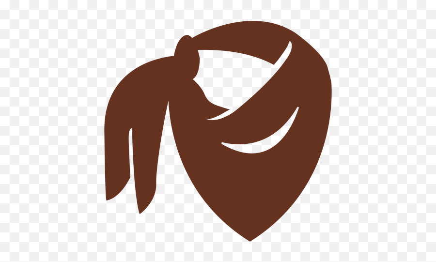 Brown Bandana Scarf Cut Out Icon - Crescent Png,Scarf Png
