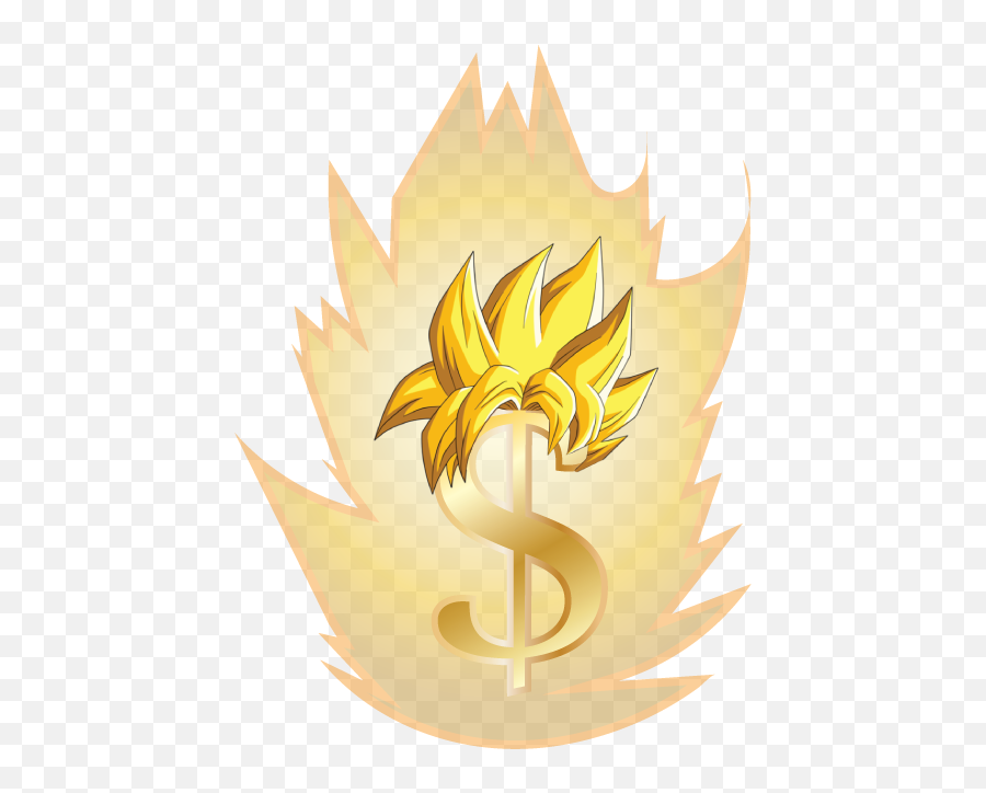 3d Dollar Sign Png - Ssj 1 Hair Png,Goku Hair Transparent