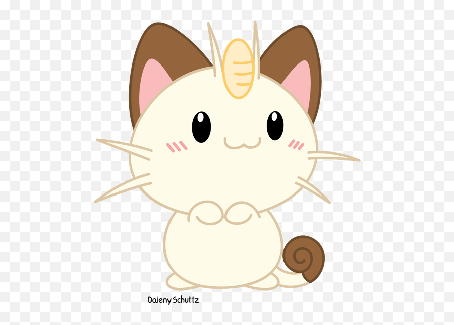 Chibi Meowth Transparent Png Image - Meowth Cute Art,Meowth Png