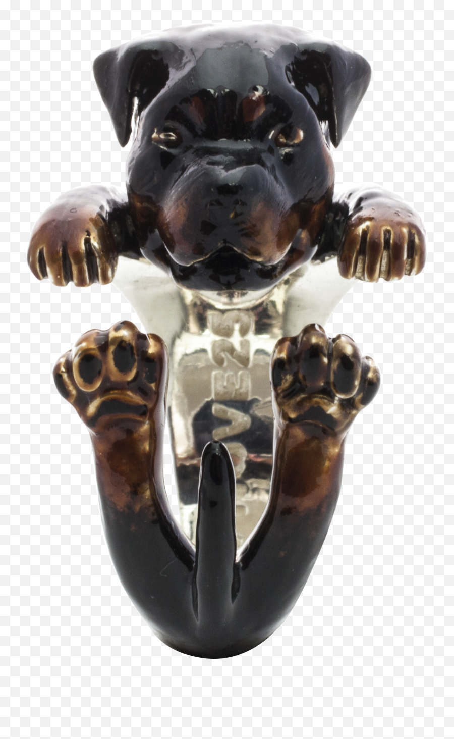 Rottweiler Hug Ring U2013 Joseph Jewelers - Pug Png,Rottweiler Png