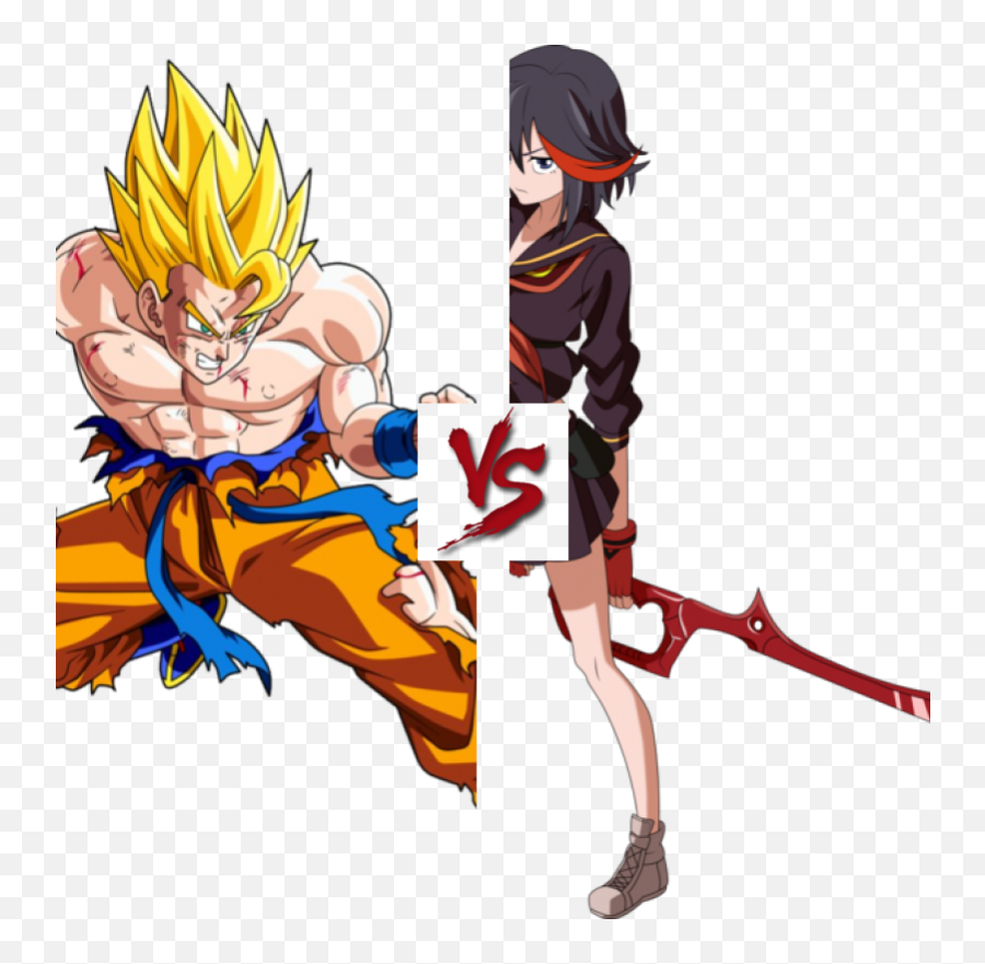 Round One Fight - Son Goku Vs Ryuko Matoi Kill La Kill Ryuko Png,Ryuko Matoi Png