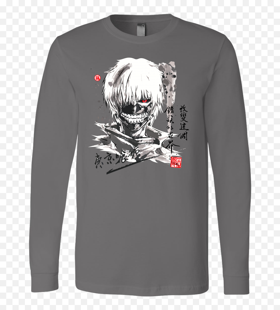 Tokyo Ghoul - Kaneki Unisex Long Sleeve T Shirt Tl01070ls Tokyo Ghoul Full Sleave T Shirt Png,Tokyo Ghoul Kaneki Png