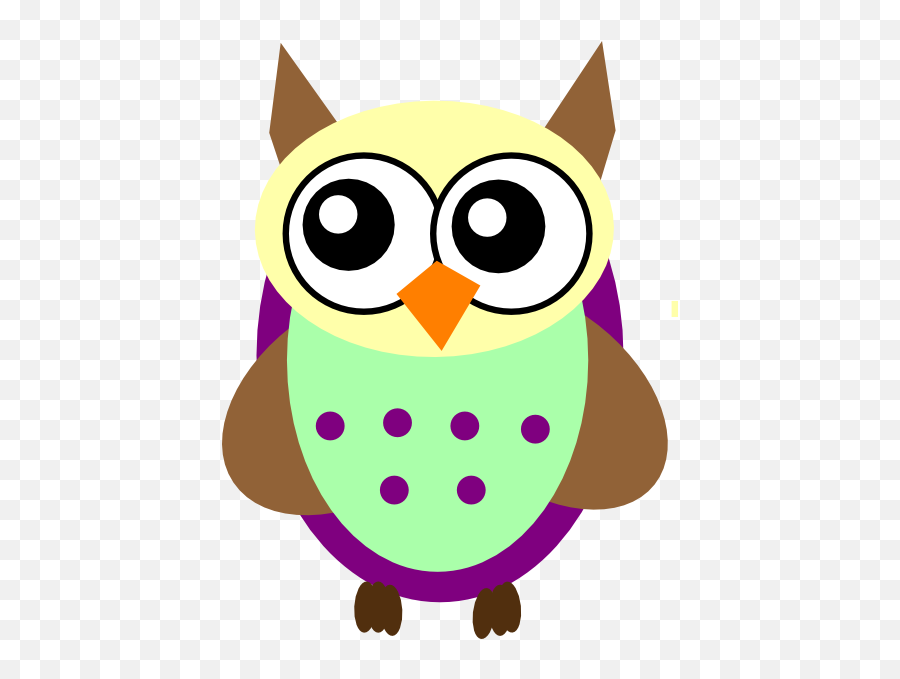 Purple Green Brown Owl Png Clip Arts For Web - Clip Arts Dibujo De Buho Animado Bebes,Owl Clipart Png