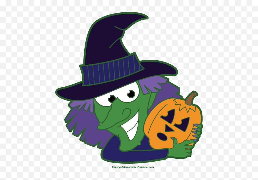 Free Witch Clipart - Cartoon Png,Cute Pumpkin Png