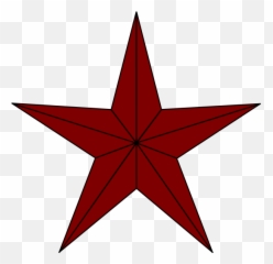 Texas Star Clip Art - Vector Clip Art Online Red And Black Star Png,Texas Shape Png