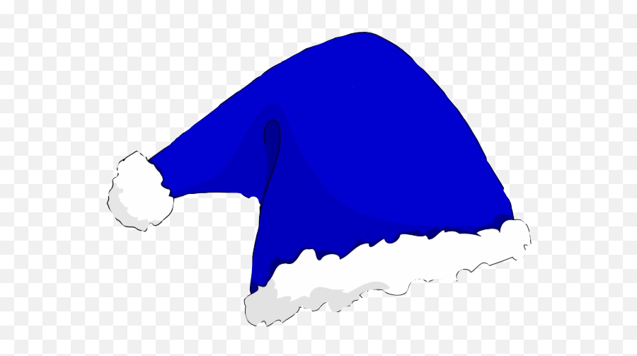 Download Hd Elf Clipart Green Santa Hat - Blue Santa Claus Cartoon Christmas Hat Png,Christmas Hat Png